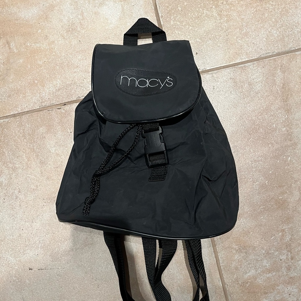 Macy's Classic Black  Backpack